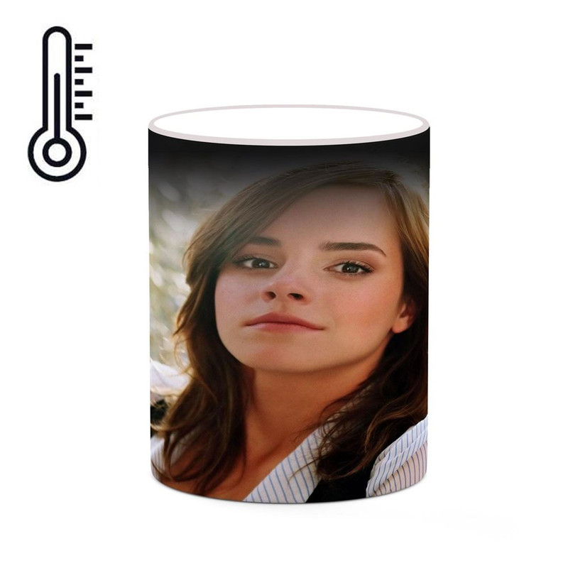 ماگ ( جعبه کادویی رایگان)  حرارتی چیتوکالا طرح اما واتسون Emma Watson مدل mgh25993