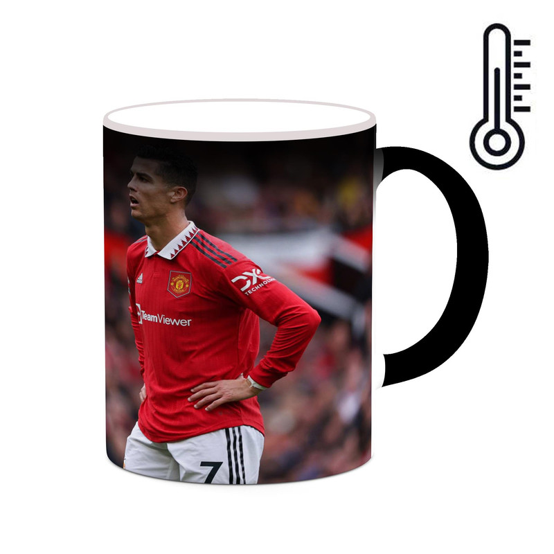 ماگ ( جعبه کادویی رایگان)  حرارتی چیتوکالا طرح Ronaldo رونالدو مدل mgh43086