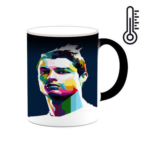 ماگ ( جعبه کادویی رایگان) حرارتی چیتوکالا طرح Ronaldo رونالدو مدل mgh43173