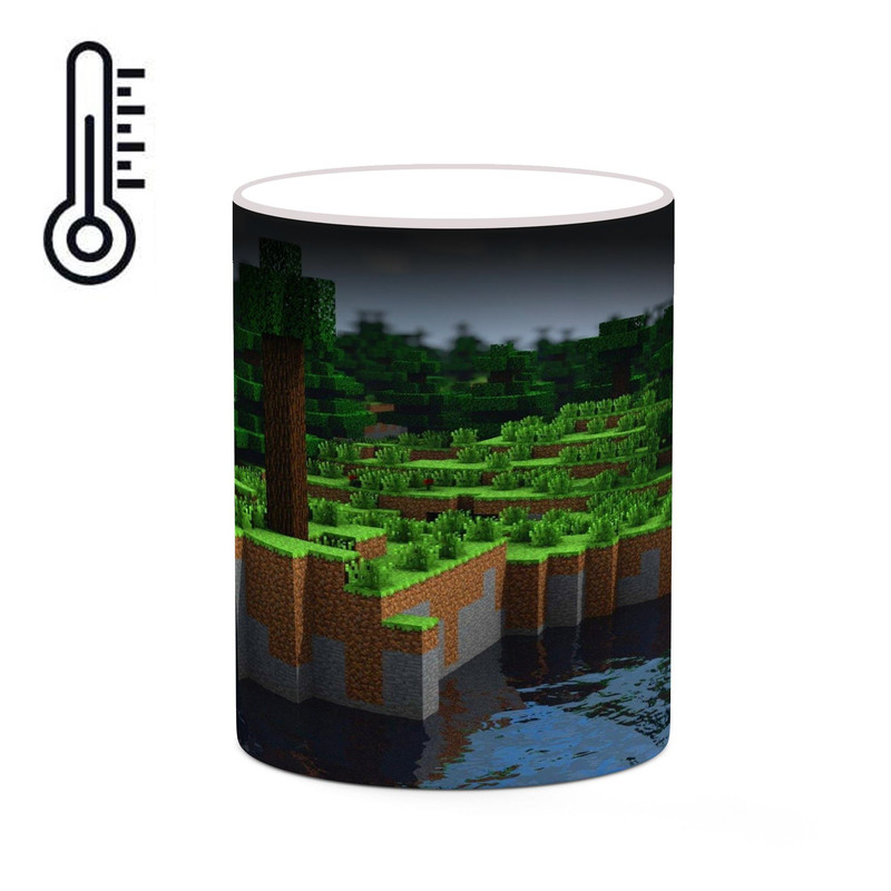 ماگ ( جعبه کادویی رایگان)  حرارتی چیتوکالا طرح ماینکرافت minecraft مدل mgh41489