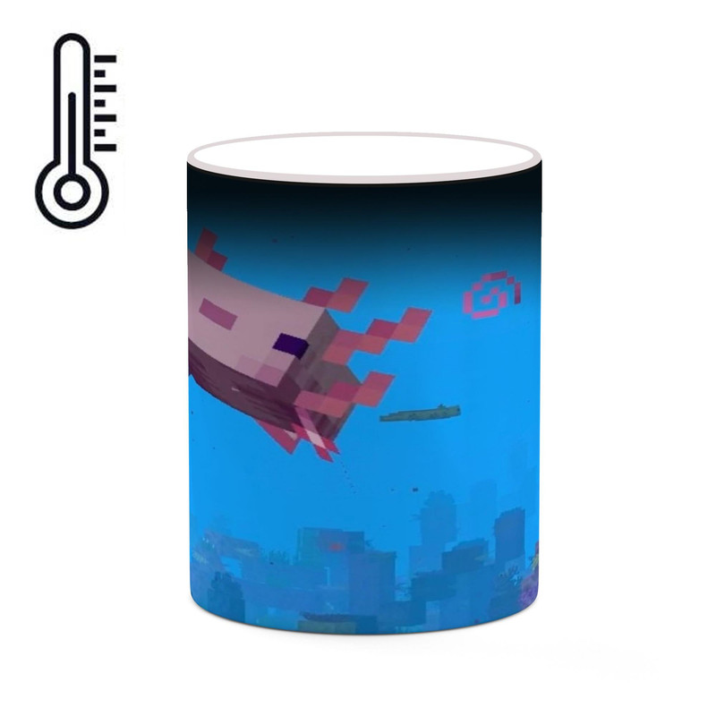 ماگ ( جعبه کادویی رایگان)  حرارتی چیتوکالا طرح ماینکرافت minecraft مدل mgh41056