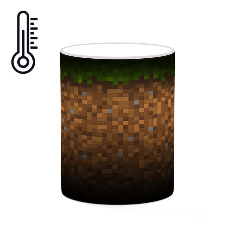 ماگ ( جعبه کادویی رایگان)  حرارتی چیتوکالا طرح ماینکرافت minecraft مدل mgh41183