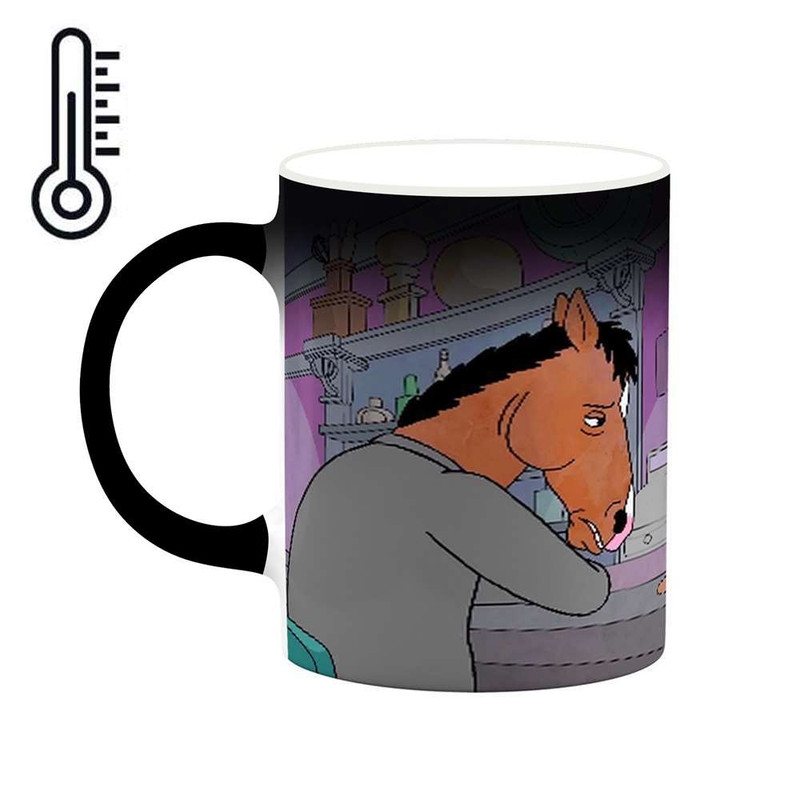 ماگ ( جعبه کادویی رایگان)  حرارتی چیتوکالا مدل کارتون BoJack Horseman کد mgh22325