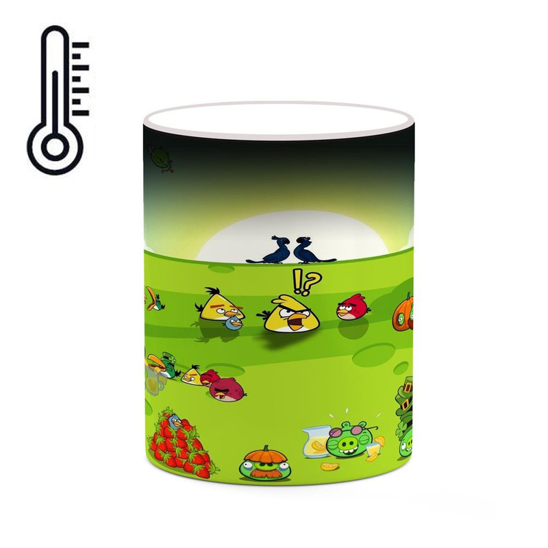 ماگ ( جعبه کادویی رایگان)  حرارتی چیتوکالا مدل بازی پرندگان خشمگین Angry Birds کد mgh27496