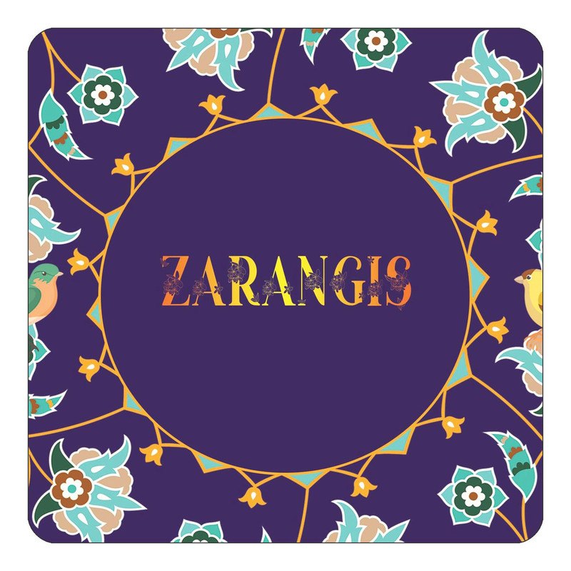 مگنت چیتوکالا طرح اسم زرنگیس zarangis مدل گل و بلبل کد mg19006