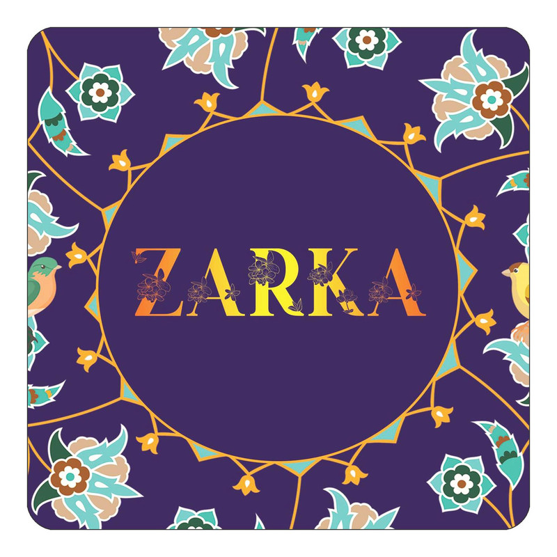 مگنت چیتوکالا طرح اسم زرکا zarka مدل گل و بلبل کد mg19021