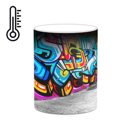 ماگ ( جعبه کادویی رایگان) حرارتی چیتوکالا مدل Grafiti کد mgh20514