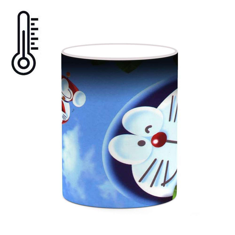 ماگ ( جعبه کادویی رایگان)  حرارتی چیتوکالا مدل کارتون Doraemon کد mgh22516