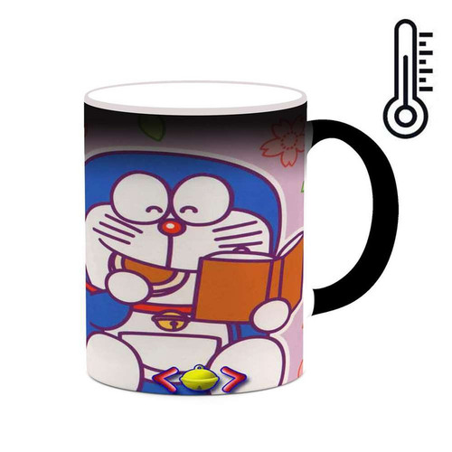 ماگ ( جعبه کادویی رایگان) حرارتی چیتوکالا مدل کارتون Doraemon کد mgh22526