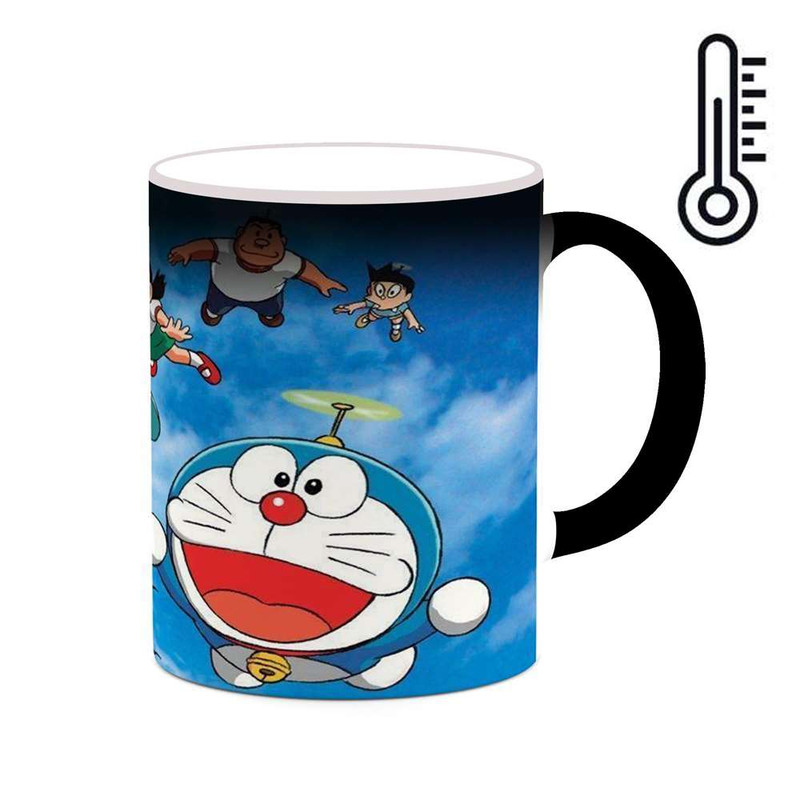 ماگ ( جعبه کادویی رایگان)  حرارتی چیتوکالا مدل کارتون Doraemon کد mgh22528