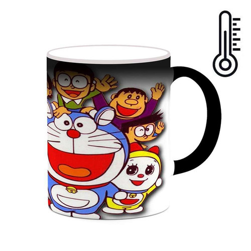 ماگ ( جعبه کادویی رایگان) حرارتی چیتوکالا مدل کارتون Doraemon کد mgh22531