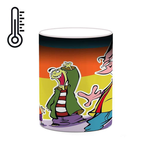 ماگ ( جعبه کادویی رایگان) حرارتی چیتوکالا مدل کارتون Ed, Edd N Eddy کد mgh22567
