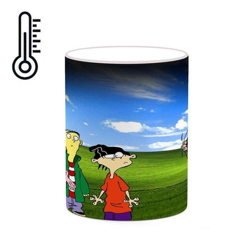 ماگ ( جعبه کادویی رایگان) حرارتی چیتوکالا مدل کارتون Ed, Edd N Eddy کد mgh22581