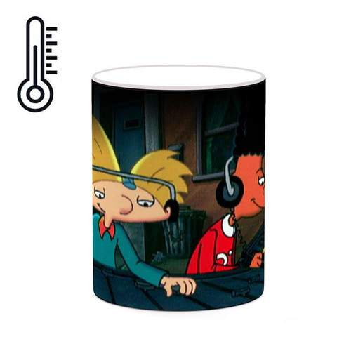 ماگ ( جعبه کادویی رایگان) حرارتی چیتوکالا مدل کارتون Hey Arnold! کد mgh22672