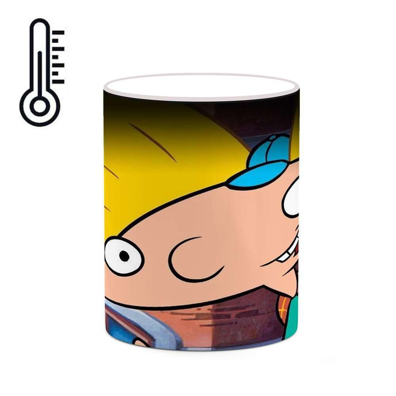 ماگ ( جعبه کادویی رایگان)  حرارتی چیتوکالا مدل کارتون Hey Arnold! کد mgh22673