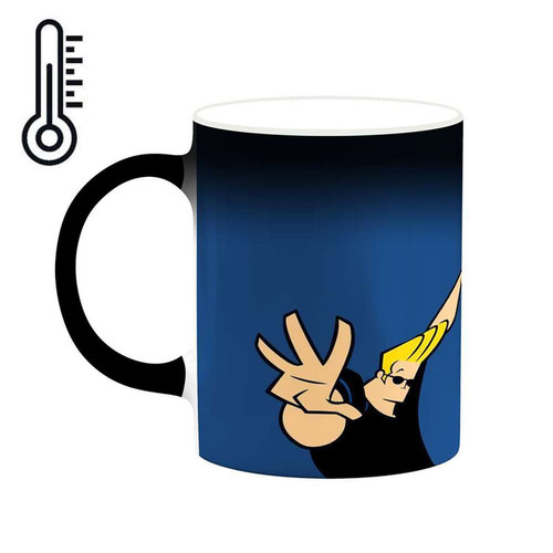 ماگ ( جعبه کادویی رایگان) حرارتی چیتوکالا مدل کارتون Johnny Bravo کد mgh22688