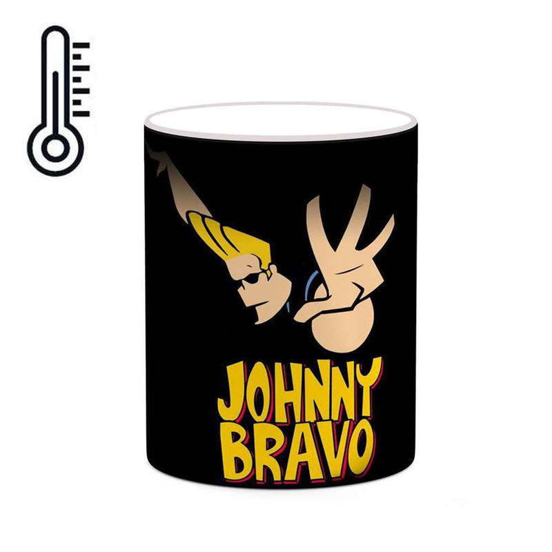 ماگ ( جعبه کادویی رایگان)  حرارتی چیتوکالا مدل کارتون Johnny Bravo کد mgh22699