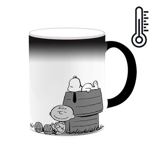 ماگ ( جعبه کادویی رایگان) حرارتی چیتوکالا مدل کارتون Snoopy کد mgh23097