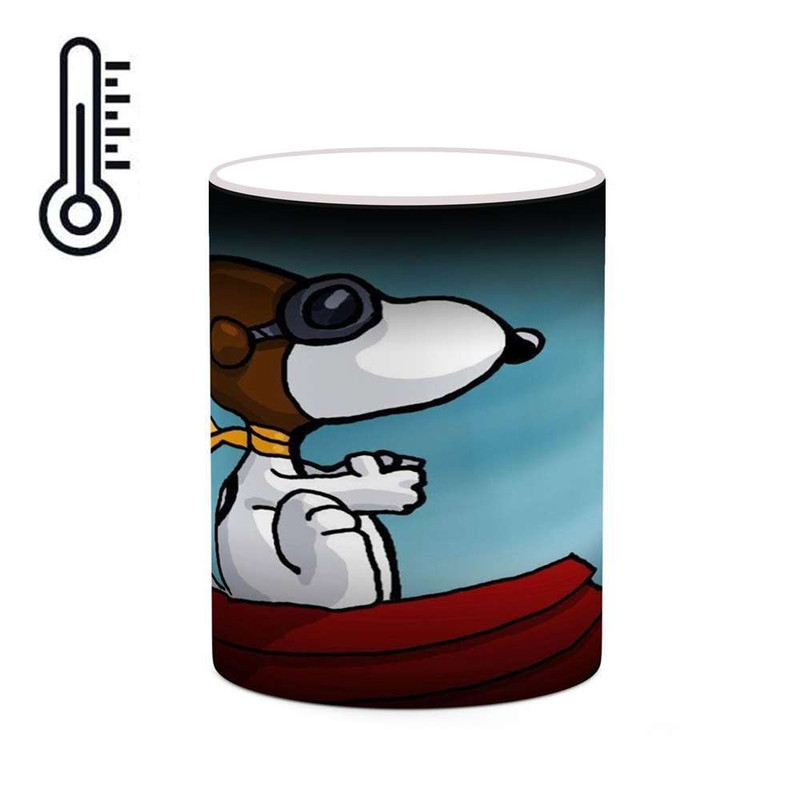 ماگ ( جعبه کادویی رایگان)  حرارتی چیتوکالا مدل کارتون Snoopy کد mgh23107