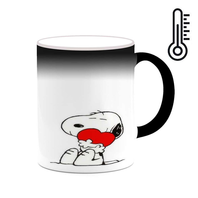 ماگ ( جعبه کادویی رایگان)  حرارتی چیتوکالا مدل کارتون Snoopy کد mgh23110