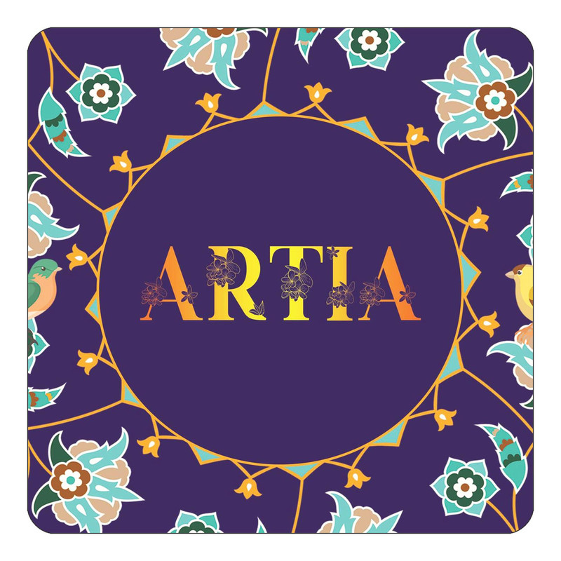 مگنت چیتوکالا طرح اسم آرتیا artia مدل گل و بلبل کد mg11682