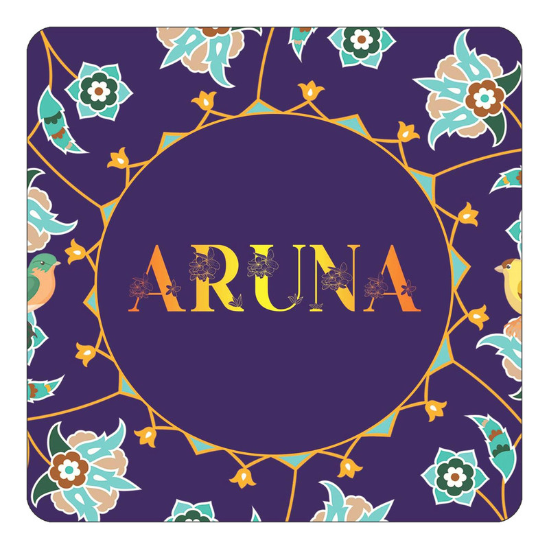 مگنت چیتوکالا طرح اسم آرونا aruna مدل گل و بلبل کد mg11703