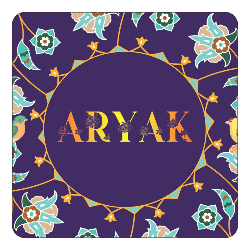 مگنت چیتوکالا طرح اسم اریاک aryak مدل گل و بلبل کد mg11720