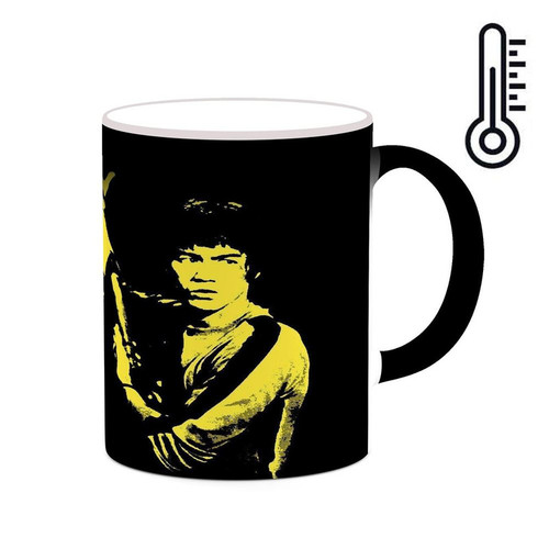 ماگ ( جعبه کادویی رایگان) حرارتی چیتوکالا طرح بروسلی Bruce Lee مدل mgh25353