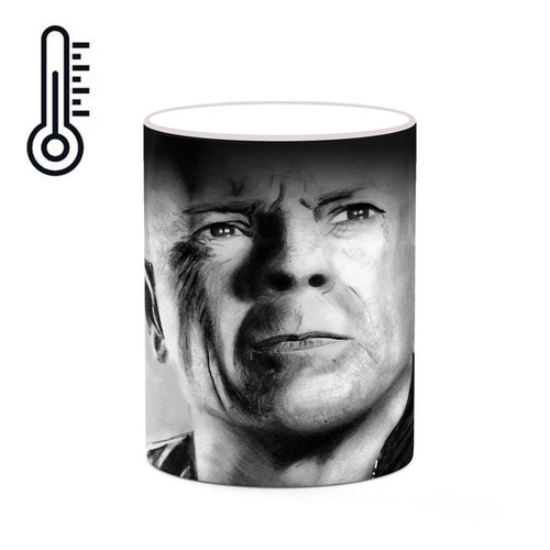 ماگ ( جعبه کادویی رایگان) حرارتی چیتوکالا طرح بروس ویلیس Bruce Willis مدل mgh25368