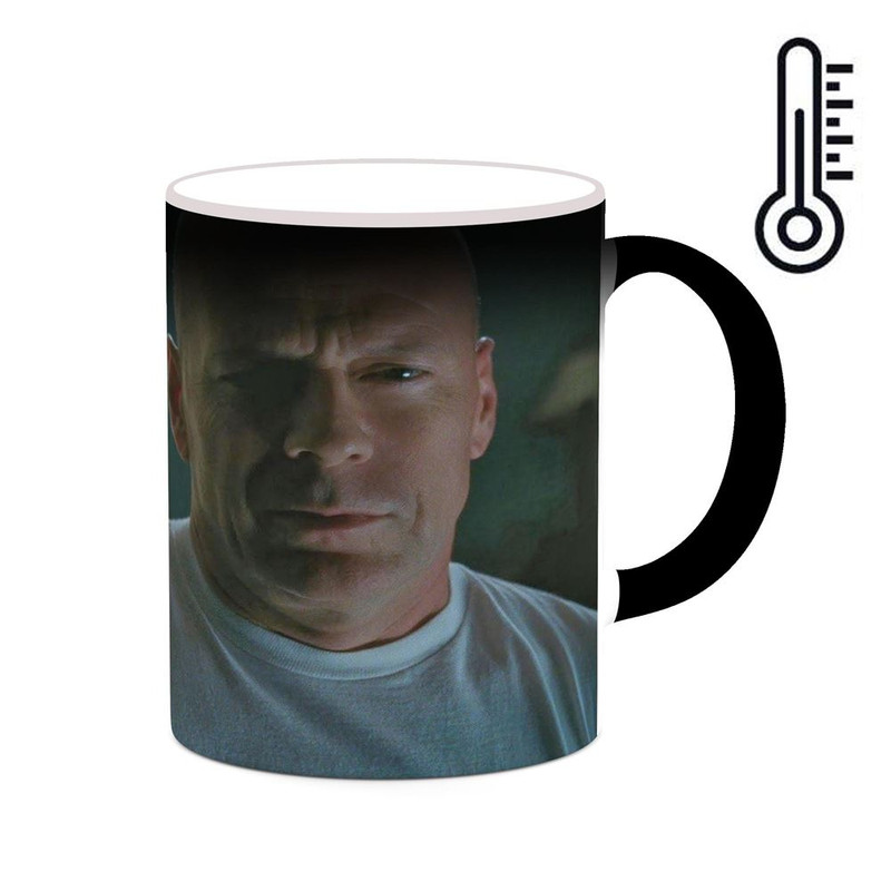 ماگ ( جعبه کادویی رایگان)  حرارتی چیتوکالا طرح بروس ویلیس Bruce Willis مدل mgh25376
