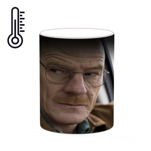 ماگ ( جعبه کادویی رایگان) حرارتی چیتوکالا طرح Bryan Cranston مدل mgh25398