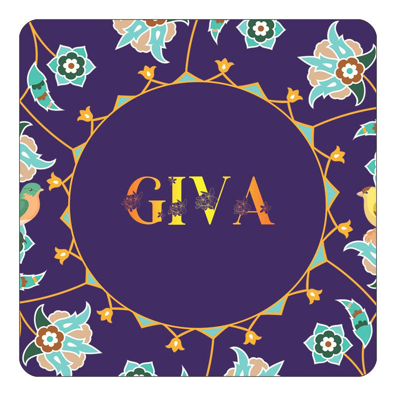 مگنت چیتوکالا طرح اسم گیوا giva مدل گل و بلبل کد mg13545