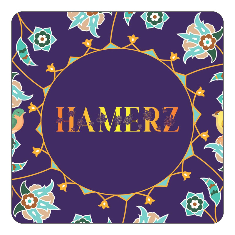 مگنت چیتوکالا طرح اسم هامرز hamerz مدل گل و بلبل کد mg13817