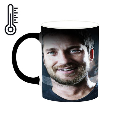 ماگ ( جعبه کادویی رایگان) حرارتی چیتوکالا طرح جرارد باتلر Gerard Butler مدل mgh26025