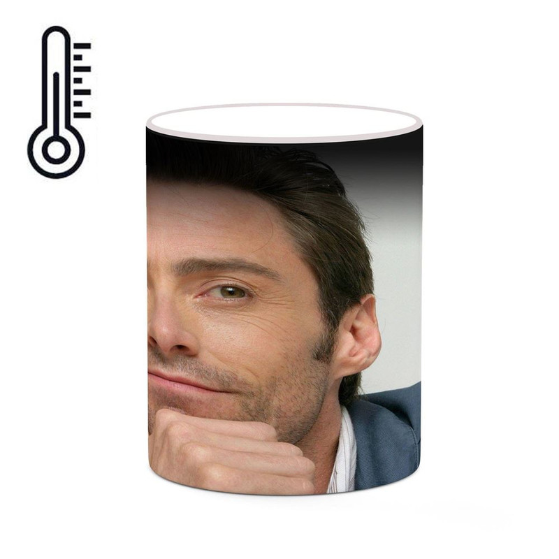 ماگ ( جعبه کادویی رایگان)  حرارتی چیتوکالا طرح هیو جکمن Hugh Jackman مدل mgh26101