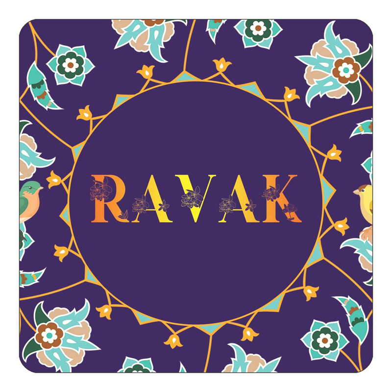 مگنت چیتوکالا طرح اسم راوک ravak مدل گل و بلبل کد mg17076