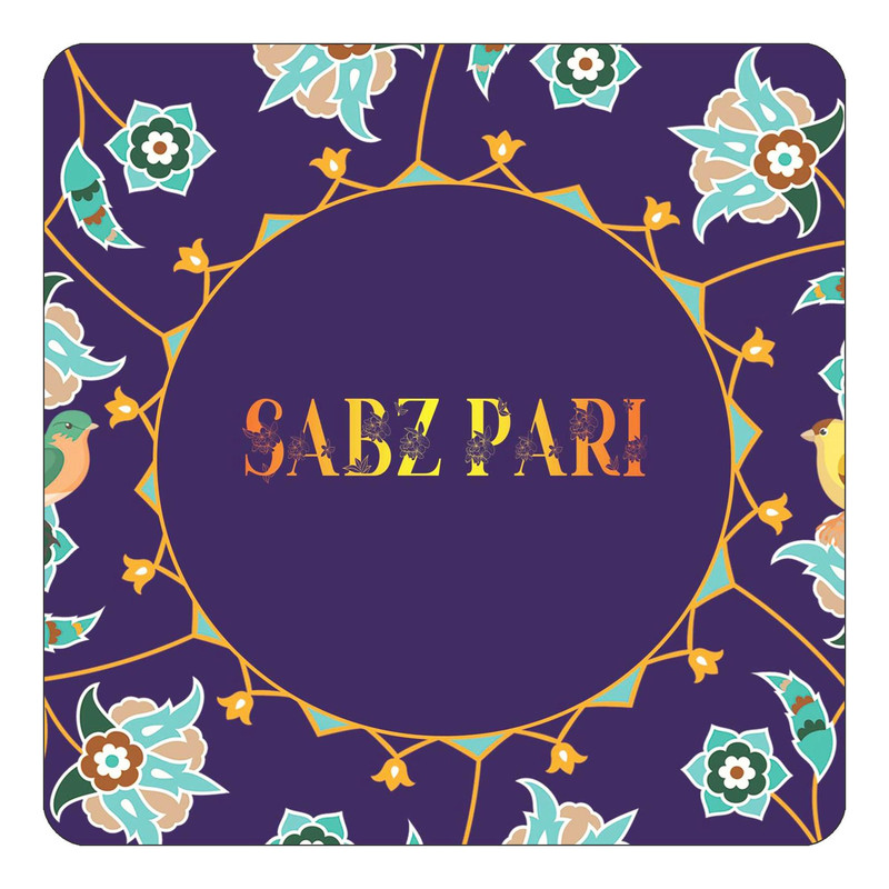 مگنت چیتوکالا طرح اسم سبزپری sabz pari مدل گل و بلبل کد mg17336