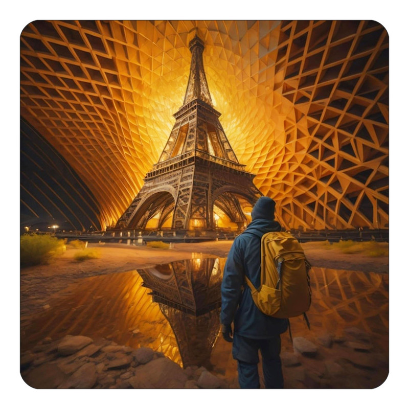 مگنت یخچالی چیتوکالا طرح پاریس Paris مدل mp57971