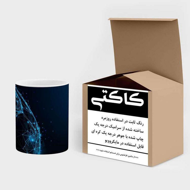 ماگ ( جعبه کادویی رایگان) چیتوکالا مدل توپ فوتبال کد mgh12438