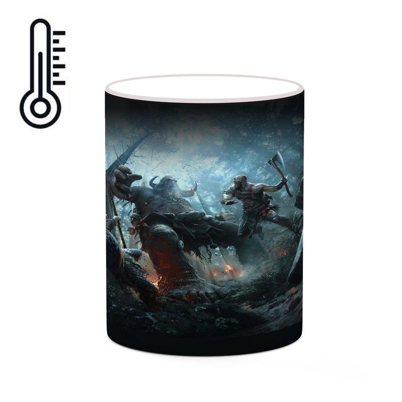 ماگ ( جعبه کادویی رایگان)  حرارتی چیتوکالا طرح گاد آف وار God Of War مدل mgh40822