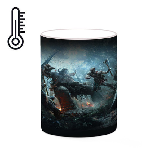 ماگ ( جعبه کادویی رایگان) حرارتی چیتوکالا طرح گاد آف وار God Of War مدل mgh40822