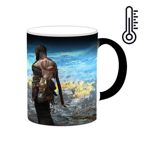 ماگ ( جعبه کادویی رایگان) حرارتی چیتوکالا طرح گاد آف وار God Of War مدل mgh40889
