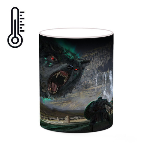 ماگ ( جعبه کادویی رایگان) حرارتی چیتوکالا طرح گاد آف وار God Of War مدل mgh40933