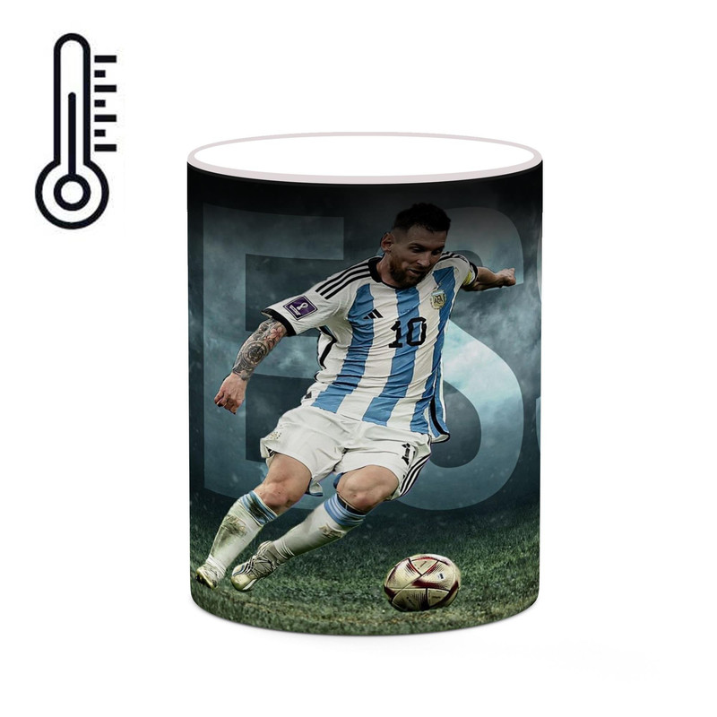 ماگ ( جعبه کادویی رایگان)  حرارتی چیتوکالا طرح Leo Messi لئو مسی مدل mgh42438
