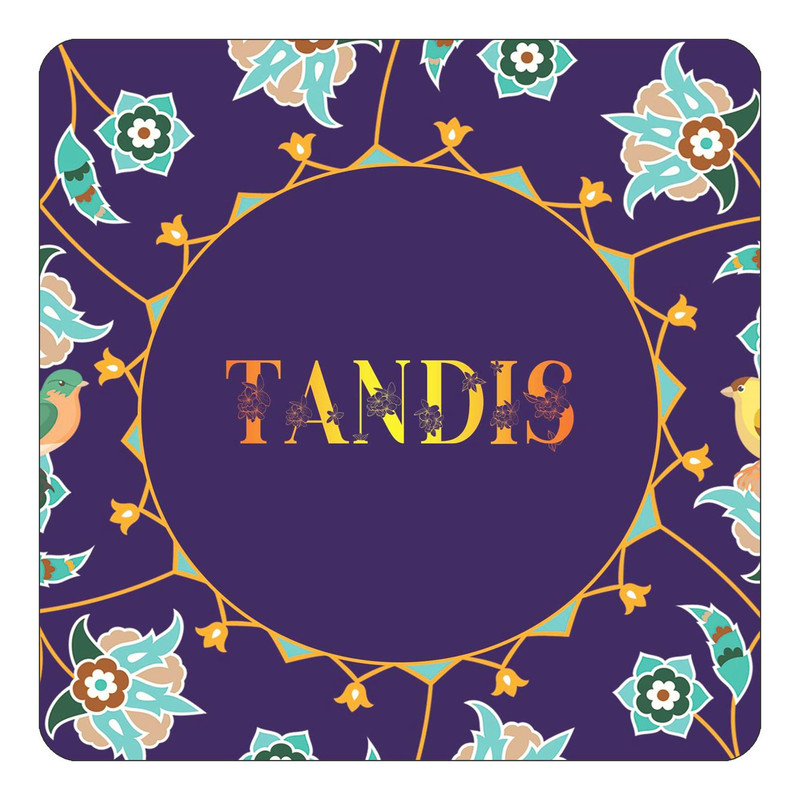 مگنت یخچالی چیتوکالا طرح اسم تندیس tandis مدل گل و بلبل کد mg18446