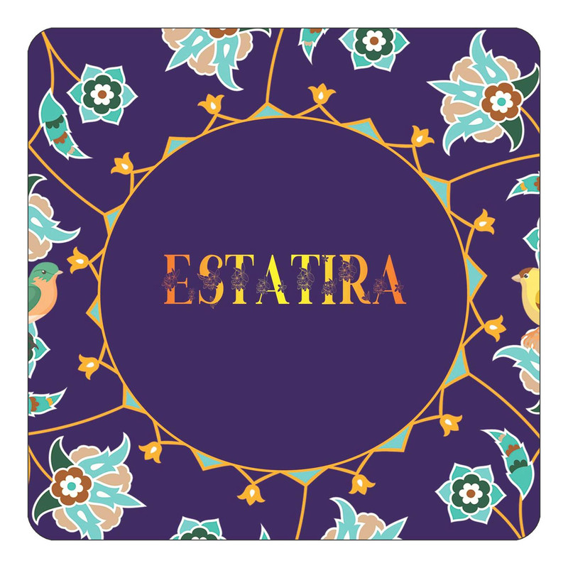 مگنت یخچالی چیتوکالا طرح اسم استاتیرا estatira مدل گل و بلبل کد mg12988