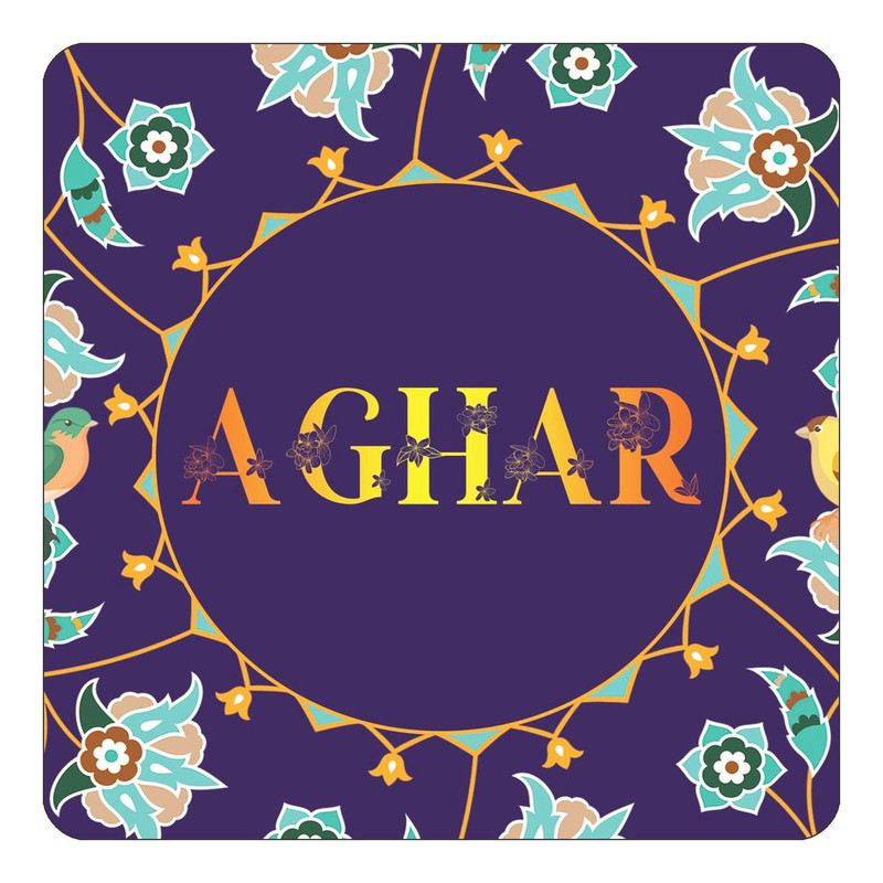 مگنت یخچالی چیتوکالا طرح اسم آغار aghar مدل گل و بلبل کد mg10902