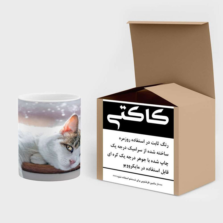 ماگ ( جعبه کادویی رایگان) چیتوکالا مدل گربه کد mgh15721