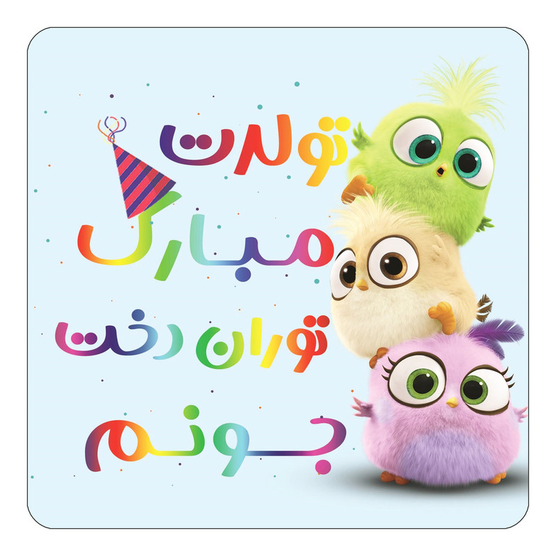 مگنت یخچالی چیتوکالا طرح تولد توران دخت مدل پرندگان خشمگین Angry Birds کد mg57423