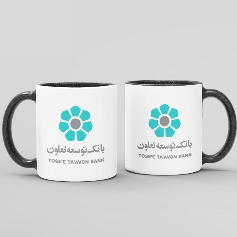ماگ ( جعبه کادویی رایگان)  بانک توسعه تعاون (حداقل تعداد سفارش 30 عدد)